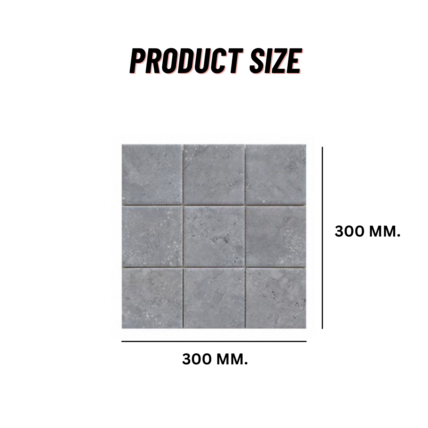 โมเสคเซรามิค TIMELESS TILES รุ่น RAWRY 30X30 ซม. สีเทา CEMENT สไตล์ลอฟต์_1